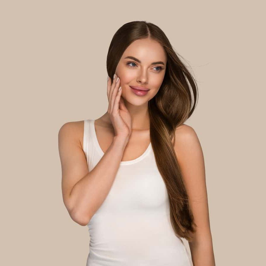 smooth skin and wrinkle control with botox model