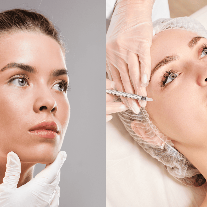 botox vs dysport Women receiving cosmetic injections in spa setting.