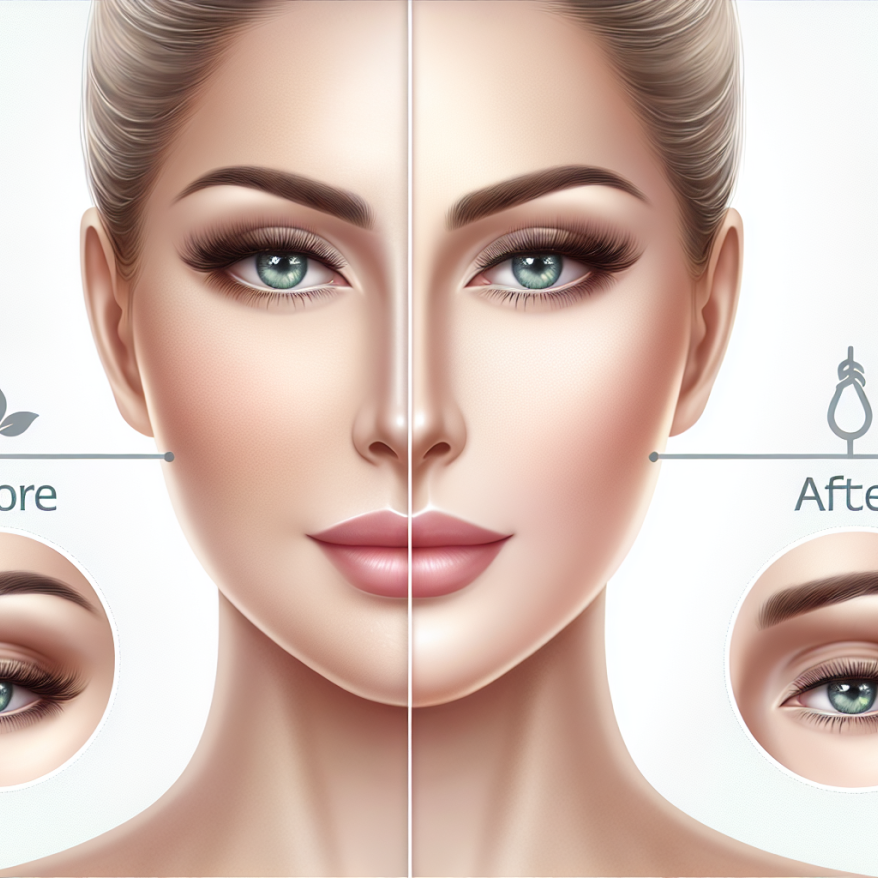 Illustration of non-surgical facial balancing